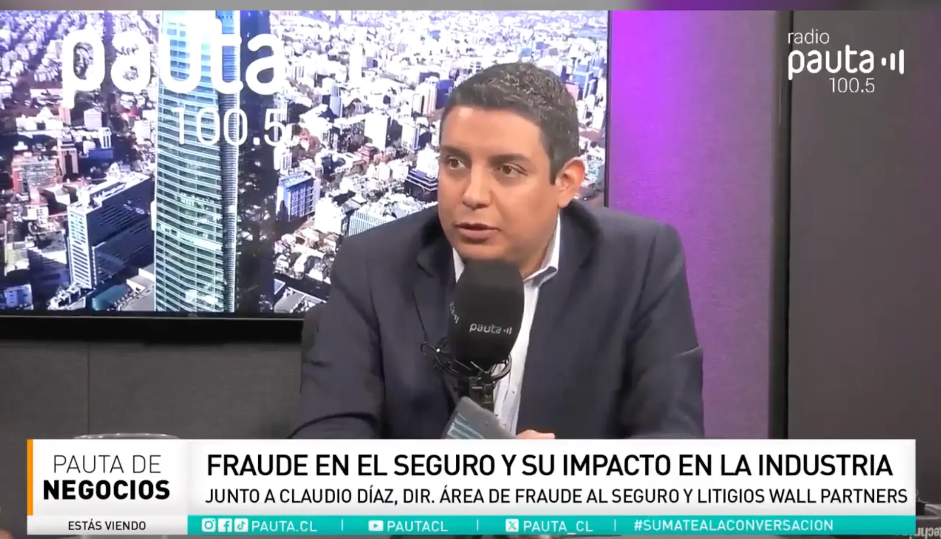 Entrevista en Radio Pauta con Claudio Díaz Director del Observatorio Chileno de Fraude